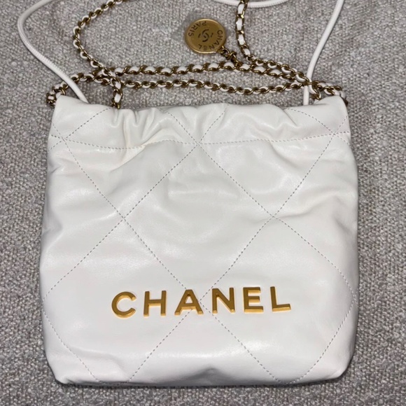 Authentic Pre-Owned Chanel Mini 22 Bag White - Picture 6 of 15